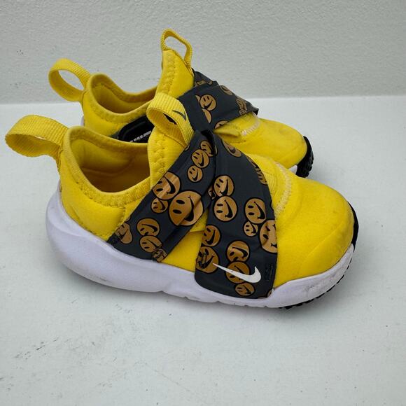 Nike Yellow Smiley Face Sneakers Toddler 5C - Picture 1 of 7